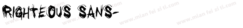 Righteous Sans字体转换